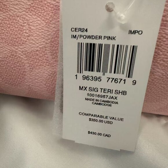 NWT Coach Mollie Tote Bag 25 In Signature Powder Pink CER24 - Picture 8 of 8